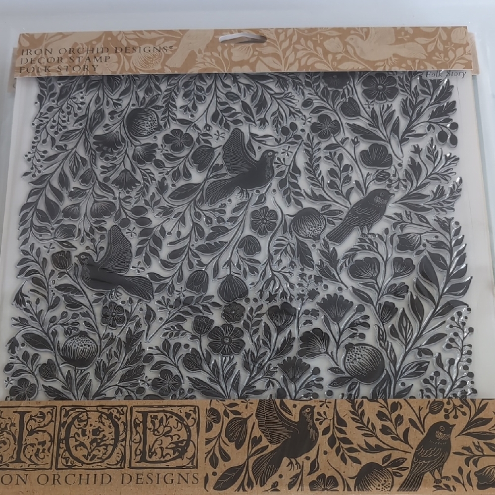 Iron Orchid Designs Folk Story Stamps NIP IOD